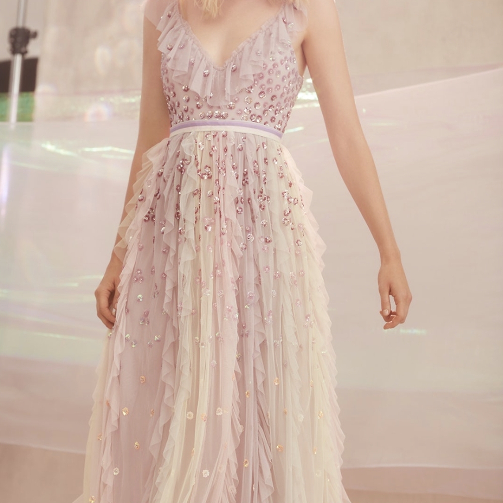 BHLDN Needle & Thread Dress size US 6 $600 - Picture 8 of 16
